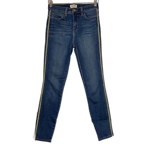 L’agence The Margot Racer Stripe High Rise Jean size 26 - Picture 4 of 10